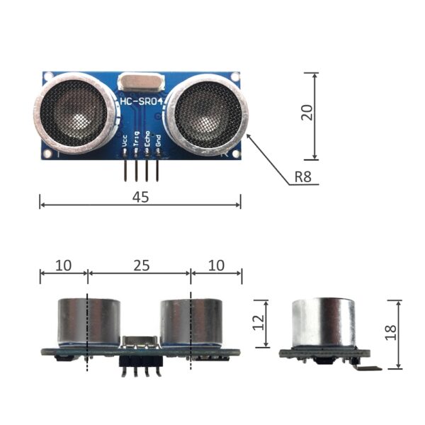 Sensor de distancia por ultrasonidos HC-SR04 - Imagen 2