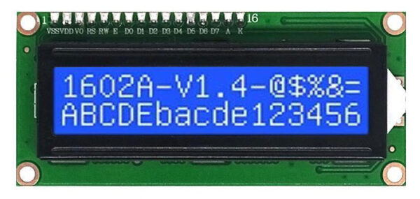 Display LCD 1602 retroiluminado Azul con modulo IIC/I2C compatible Arduino