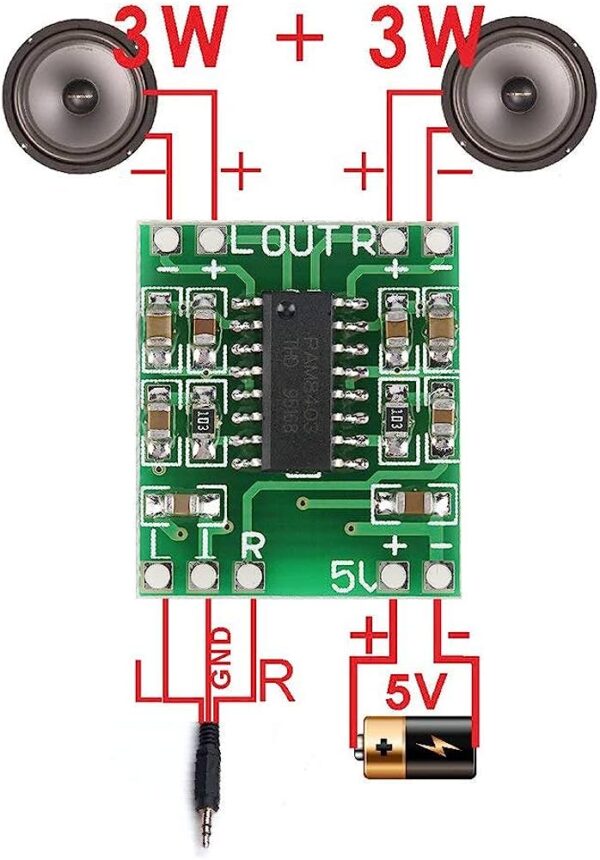 Amplificador digital 3W + 3W PAM8403 - Imagen 2