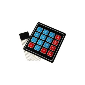 Teclado membrana 4X4 teclas con adhesivo