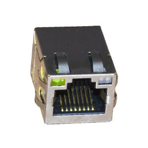 Conector 8P8C blindado para PCB con leds