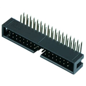 Conector macho 2x20 pin IDC40 acodado