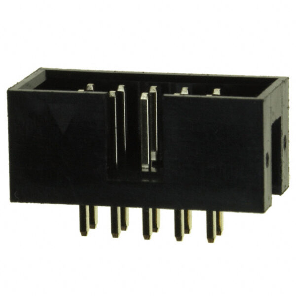 Conector IDC cable plano macho recto 10 vias PCB - Imagen 2