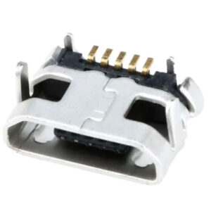 Conector micro USB-B hembra PCB soporte vertical