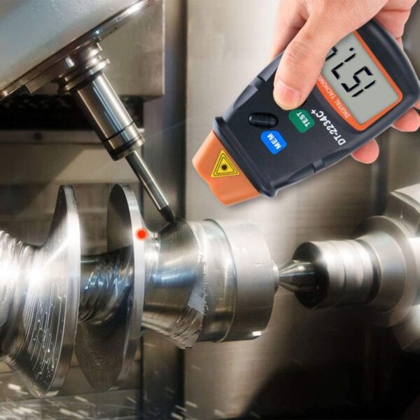 Tacómetro compacto Digital láser sin contacto RPM DT2234C+ - Imagen 4