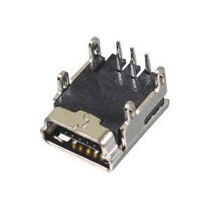 Conector mini USB-B hembra PCB