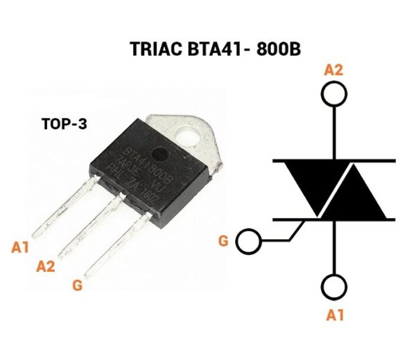BTA41-800B - Triac 800v 40A - Imagen 2
