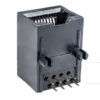 Conector 8P8C - RJ45 Hembra de plástico - negro - Imagen 2
