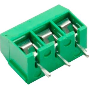 Bloque de terminales hembra  KF301-3 P verde