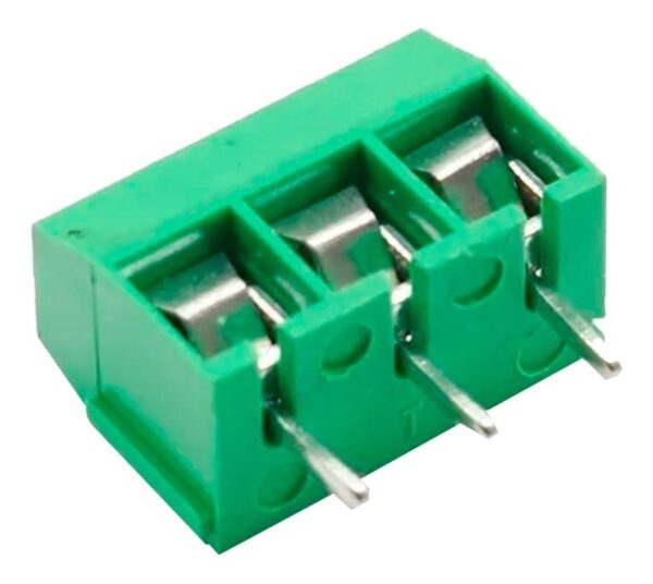 Bloque de terminales hembra  KF301-3 P verde